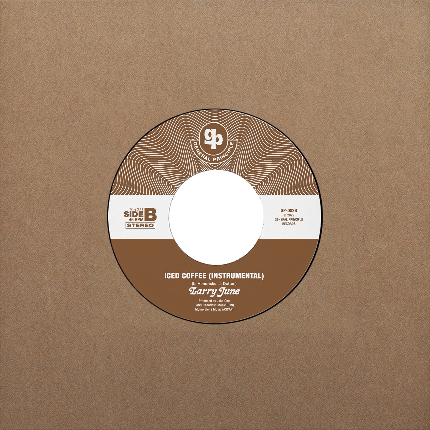 Iced Coffee b/w Instrumental (7" - Coffee Vinyl)